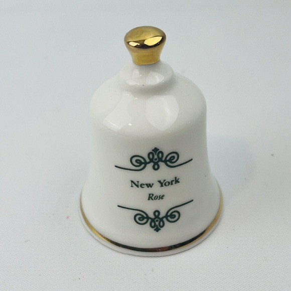 Danbury Mint New York Rose Official State Flower Bell Collection - Picture 2 of 5